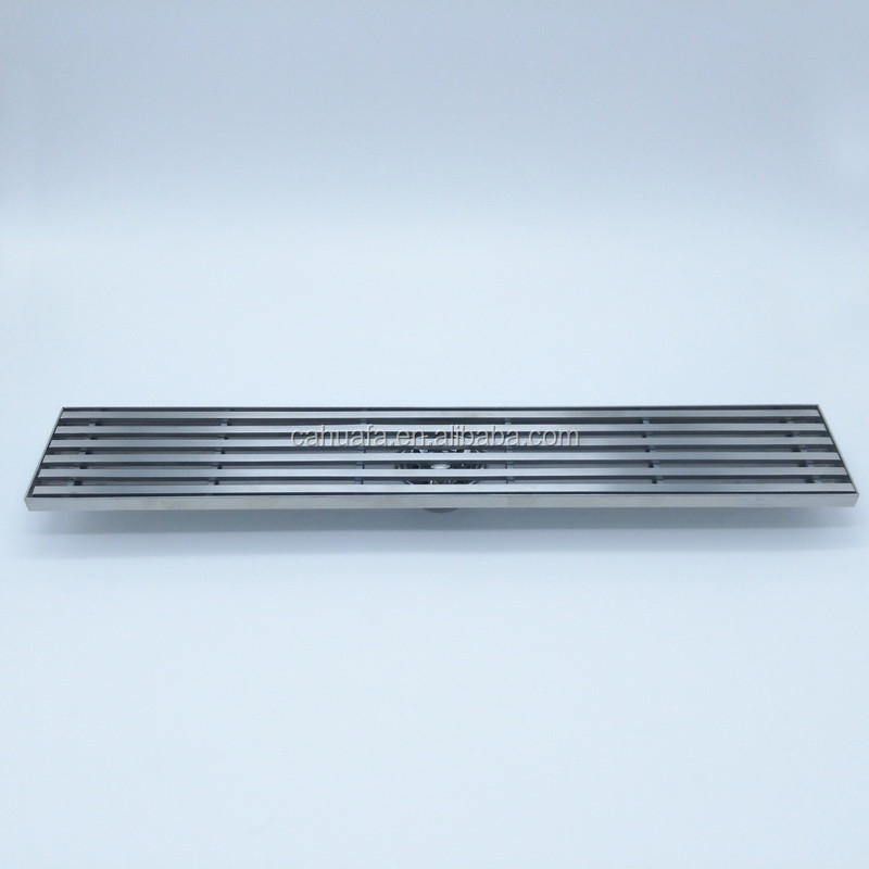 600mm SUS304 Stainless Steel Bathroom Linear Shower Drain Floor Strainer Polished